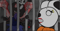 Ponnowsita starring creepy at Celomouseeia in Jail I Illustartion from World 3