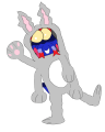 Grey Easter Bunny Shrimpert